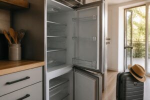 Frigorifero spento durante le vacanze: la porta va lasciata aperta o chiusa?