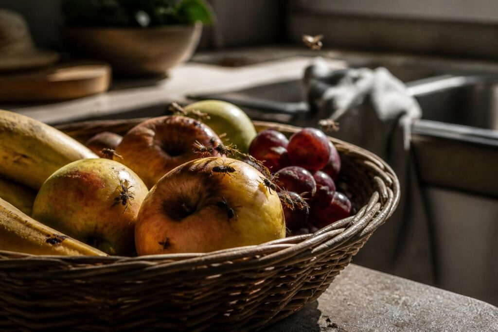 Moscerini nella frutta: perché pulire il cestino non basta quando fa caldo