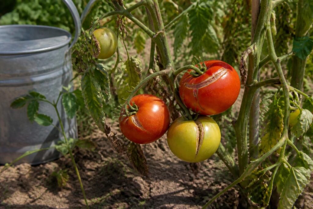 Pomodori che si spaccano prima di maturare: l’errore di irrigazione più comune a luglio